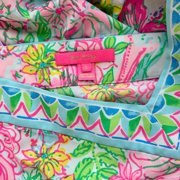 Lilly Pulitzer Madge Top Floral Blouse Size S - Picture 4 of 9
